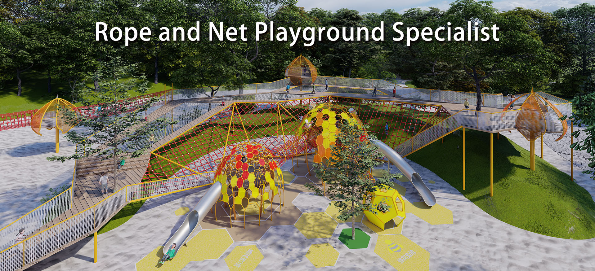 Rope and net playground hero image 2